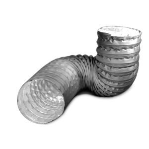 Flexibele luchtbehandeling slang – 254 MM Zilver